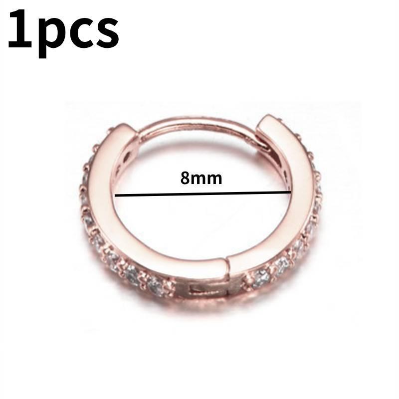 1pcs Small Round Tiny Huggie Hoop Earrings Jewelry Accessories Gifts Decorations