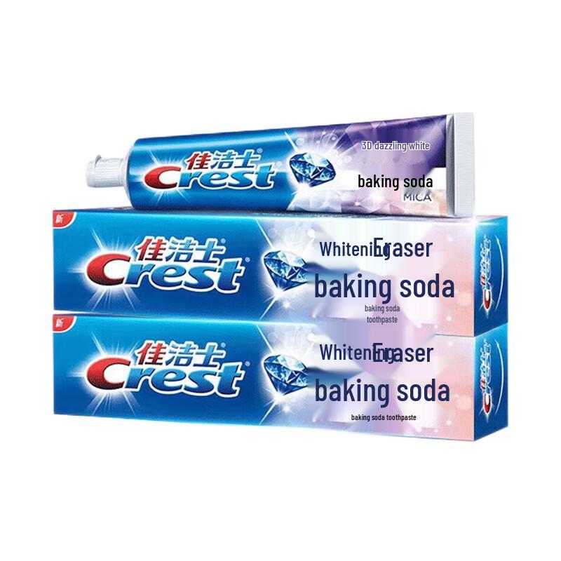 Crest 3D White Baking Soda Toothpaste, 2 x 120g