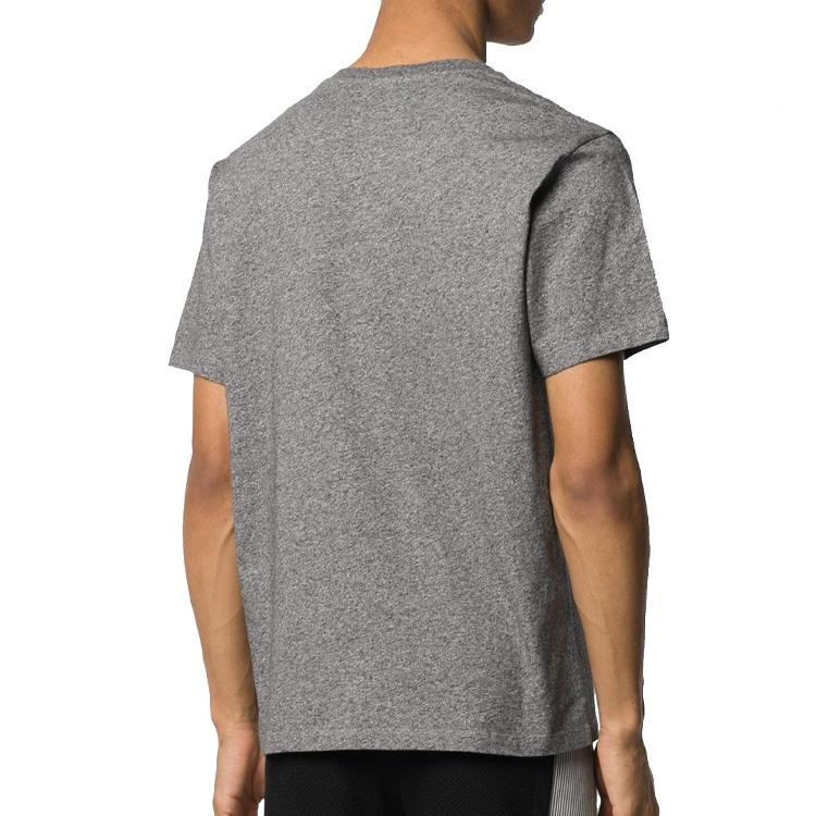 Men's KENZO Classic Tiger Head Printing Round Neck Short Sleeve Gray FA55TS0504YA-98