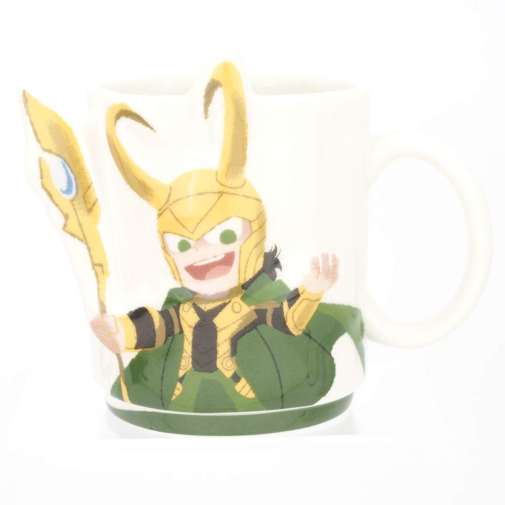 Sunart Co., Ltd. Mug Cup "Mighty Thor & Loki" 380ml Marvel (Marvel) Gurihiru Pair Mug Cup san3044-2