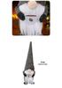 Cartoon Faceless Santa and Rudolph Standing Figures - Christmas Decorations and Children's Gifts
