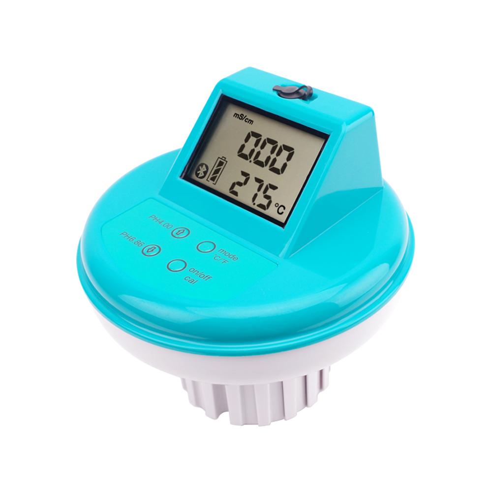 

Bluetooth Floating Water Quality Tester 4 in 1 Multi-Parameter PH EC ORP Temperature Detector Swimming Pool Water Monitor