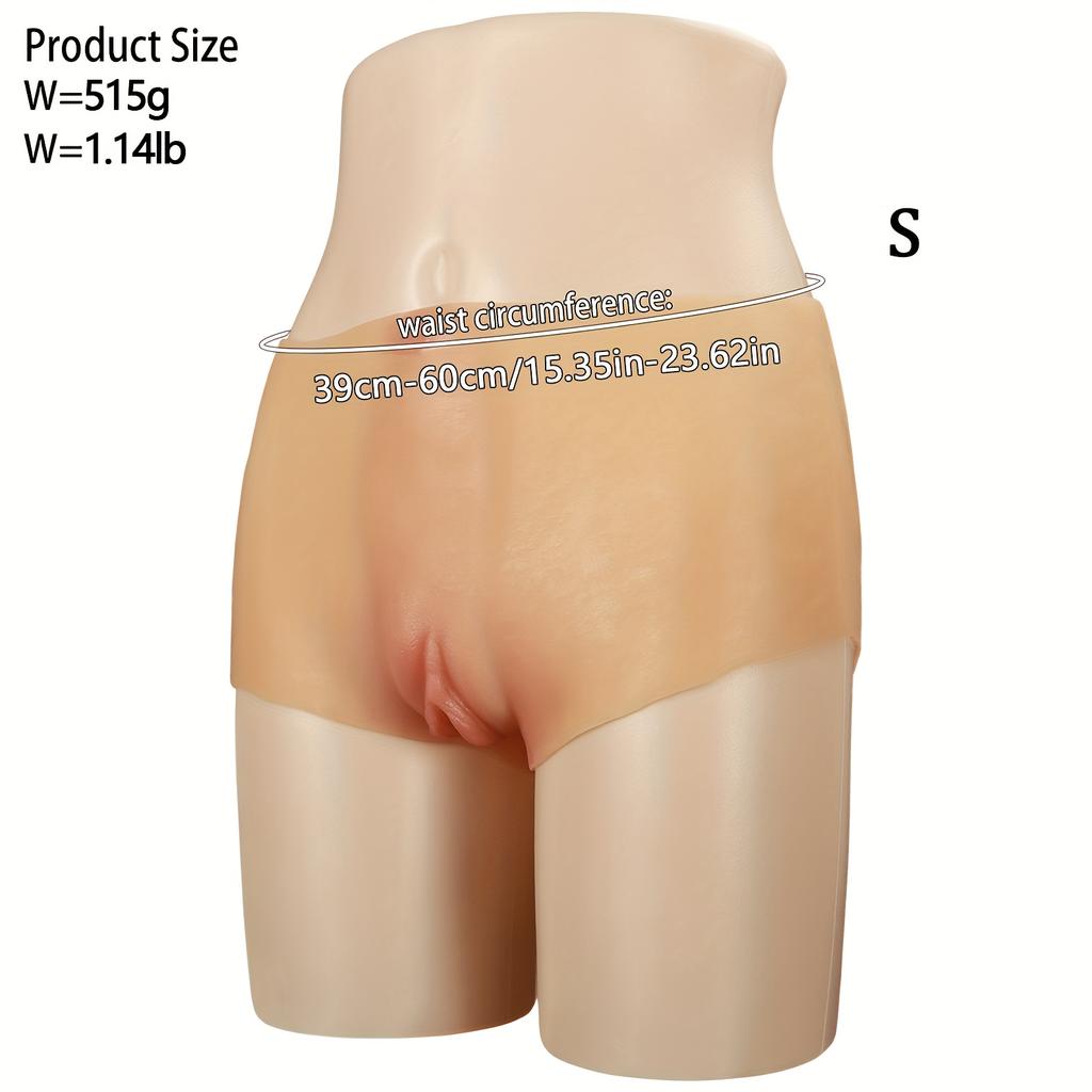 Realistic Vaginal Shorts for Women,Gay Gender Transition Wearable Pants for Men And Same-Sex Couples,Prostate Massage,Simulated Vagina,Soft Silicone