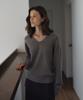 LAMEREI Wholegarment V-Neck Knit Top[Lmfbfaukn2100]-Stone Taupe