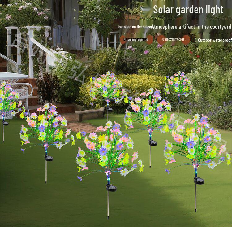 Azalee Solar Gartenrasenleuchte: Außenhof- und Straßenbeleuchtung