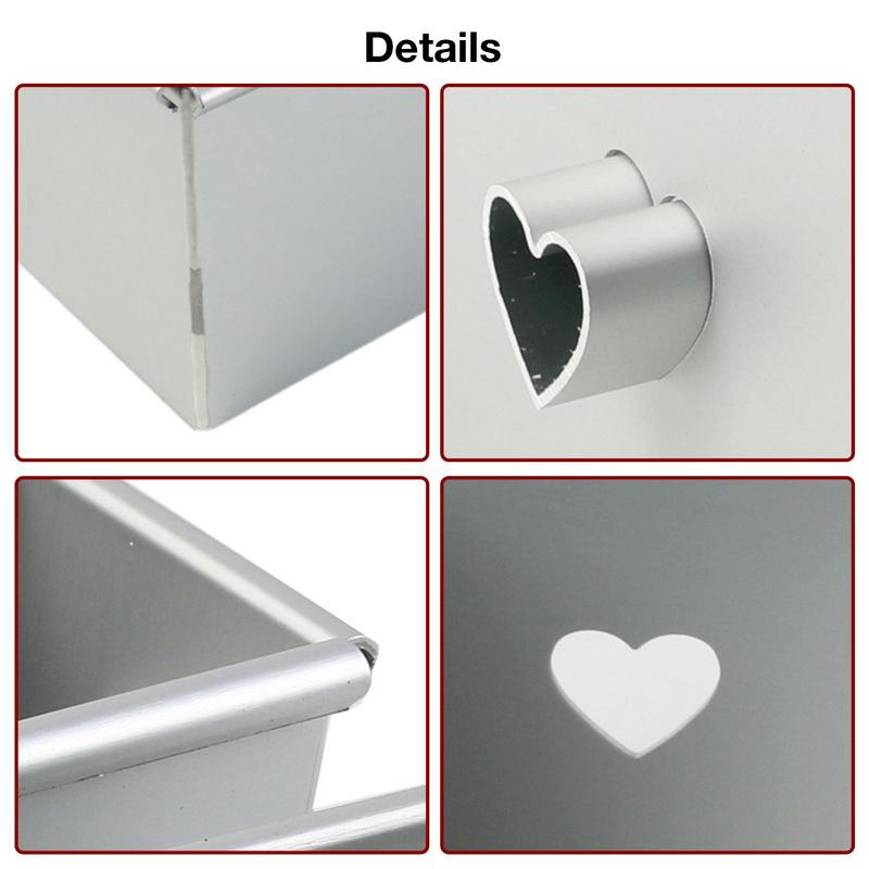 Flowing Heart Cake Mold Bread Baking Pan Non-Stick Loaf Pans Toast Box Alloy Square Heat Resistant Cake Mold With Removable Tube
