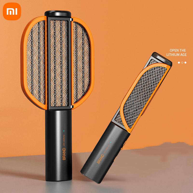 Xiaomi Электрическая мухобойка-светильник USB Складная Перезаряжаемая Мухобойка Летняя Ловушка для комаров Ракетка Анти-насекомое Комароловка белый