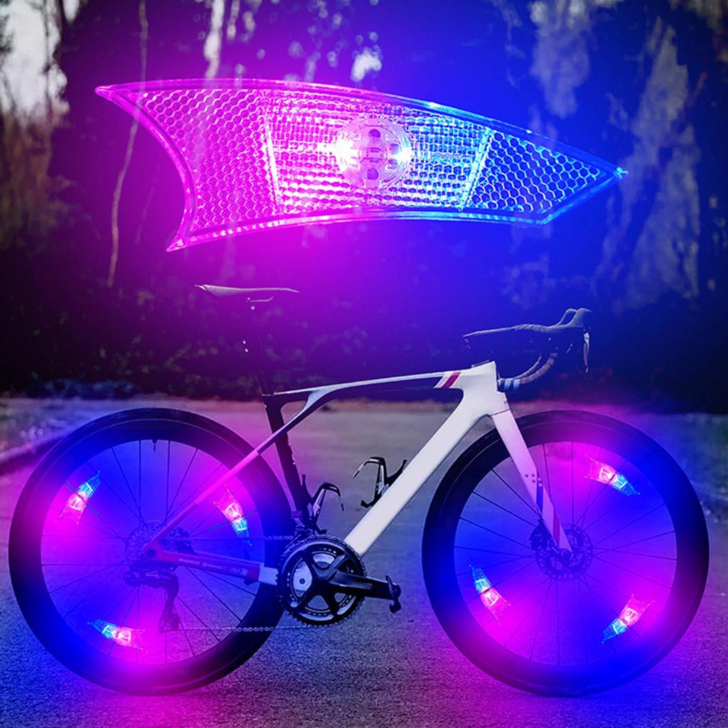 Bicycle Wheel Light Bike Spoke Kids Adult for Riding Cycling Road Colorful