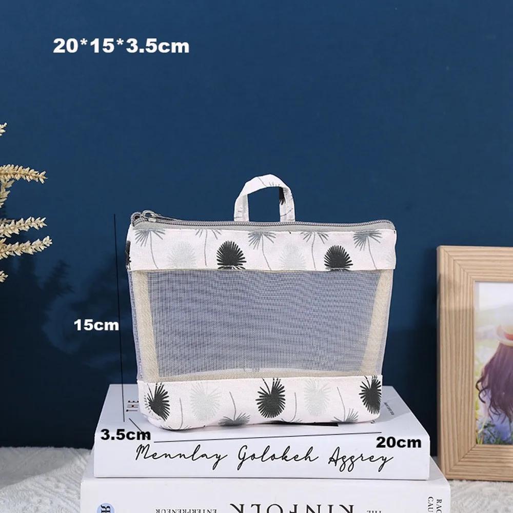 

Portable Quick Dry Mesh Shower Bag Ultra Light with Zipper Cosmetic Bag Hanging Mesh Bag Travel