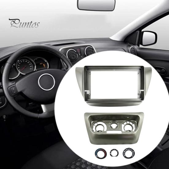 Non Destructive Installation Frame 9 Inch Car Radio Dash Kit for Lancer IX 2006, Navigation Fascia Panel, Center Console Replacement Android Head Unit