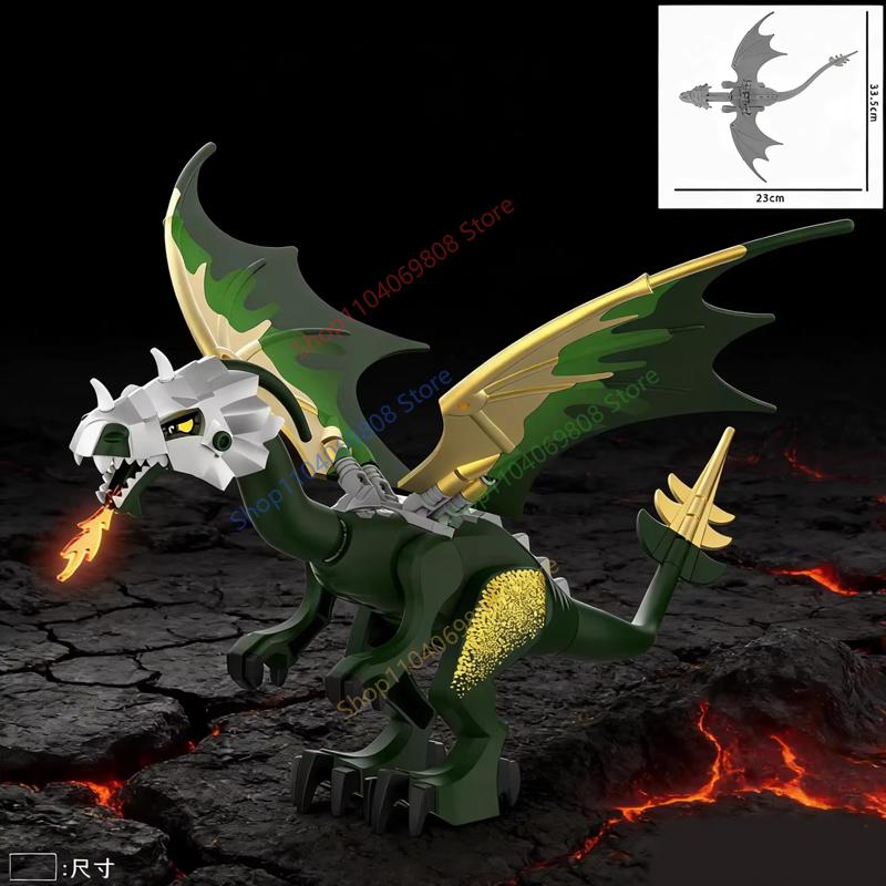 MOC Serie Granja Bosque Escena Crianza Animal Bloques de Construcción Lobo de la Jungla Montura Caballo Oso Marrón Blanco Panda Ladrillos DIY Juguetes para Niños