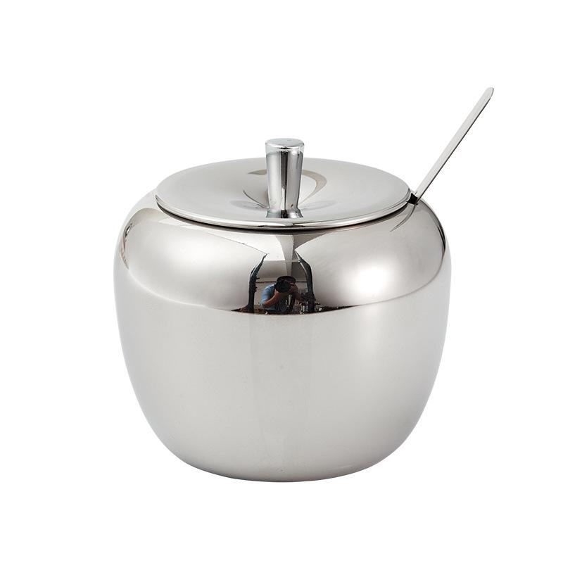Stainless Steel Spice Jar - 304 Salt & Sugar Container for Kitchen Essentials