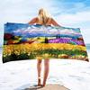 Van Gogh Starry Night Beach Towel, Classic Art Print, Quick Dry Soft Towel For Beach & Pool  Absorbent Oversized Bath Towel