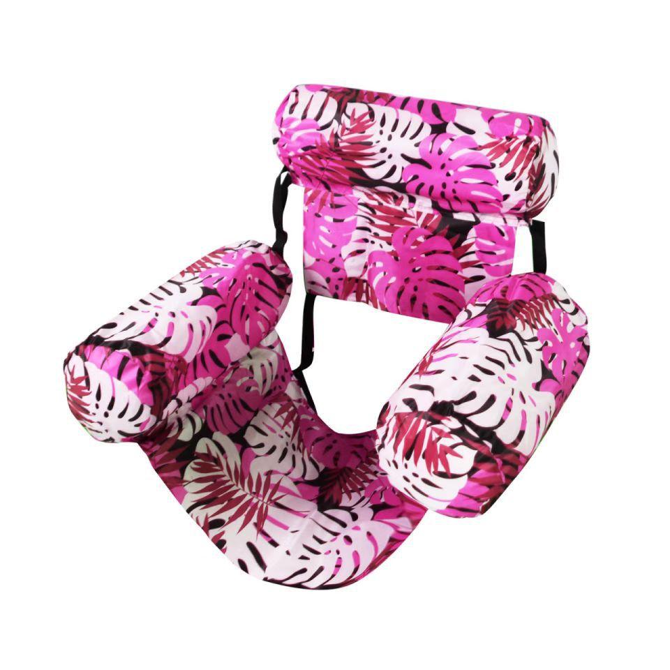 New Swimming Pool Inflatable Floating Raft Foldable Striped Floating Bed Water Inflatable Floating Bed Single lounge Chair