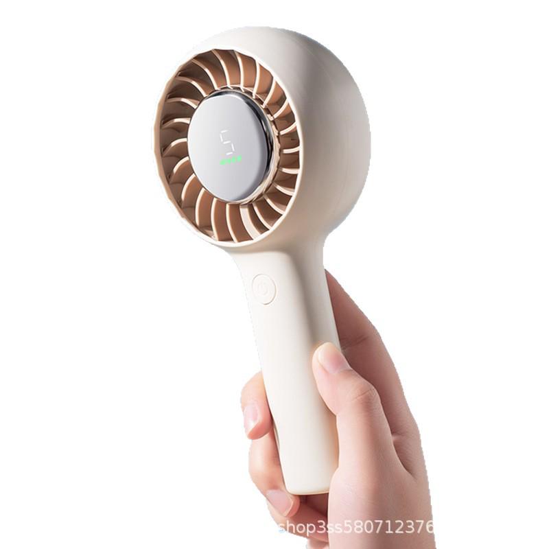 2026 High-Speed USB Rechargeable Handheld Fan: Five-Speed, Portable, Strong Wind, Customizable Logo Gift