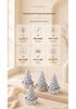 3D Glitter Christmas Tree Smokeless Candle for Party Table Decoration