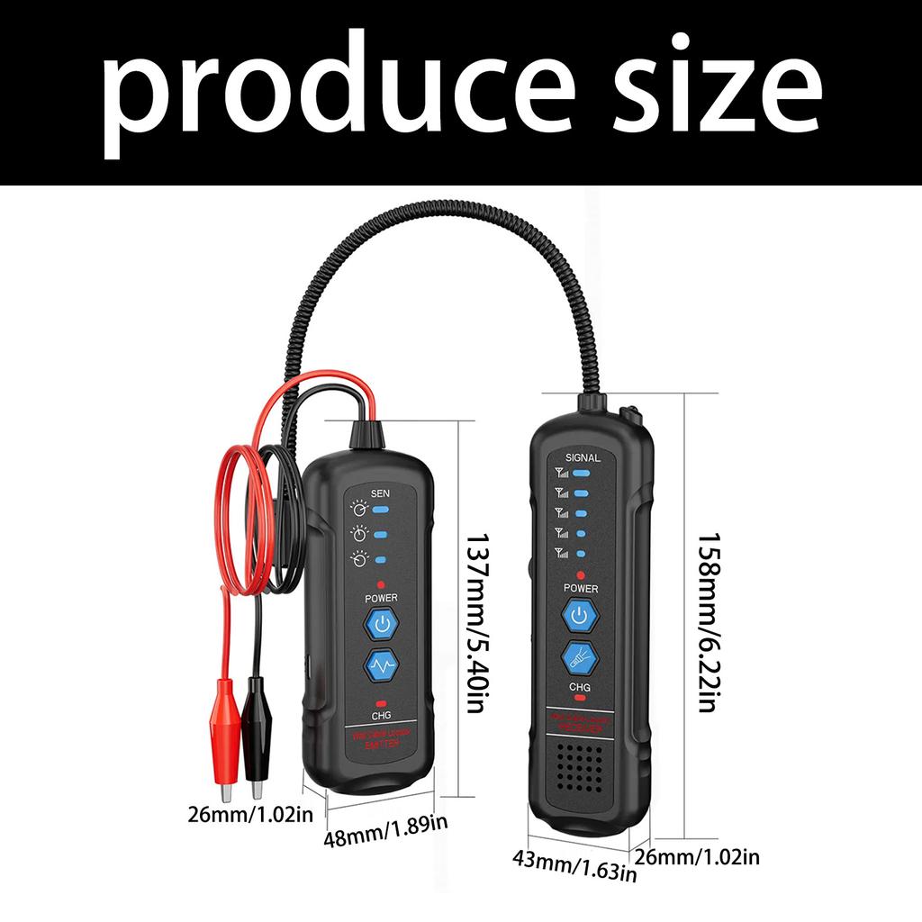 Advanced Underground Cable Tester Wire Trackers with 640kHz Frequency for Accurate Electrical Line Detection