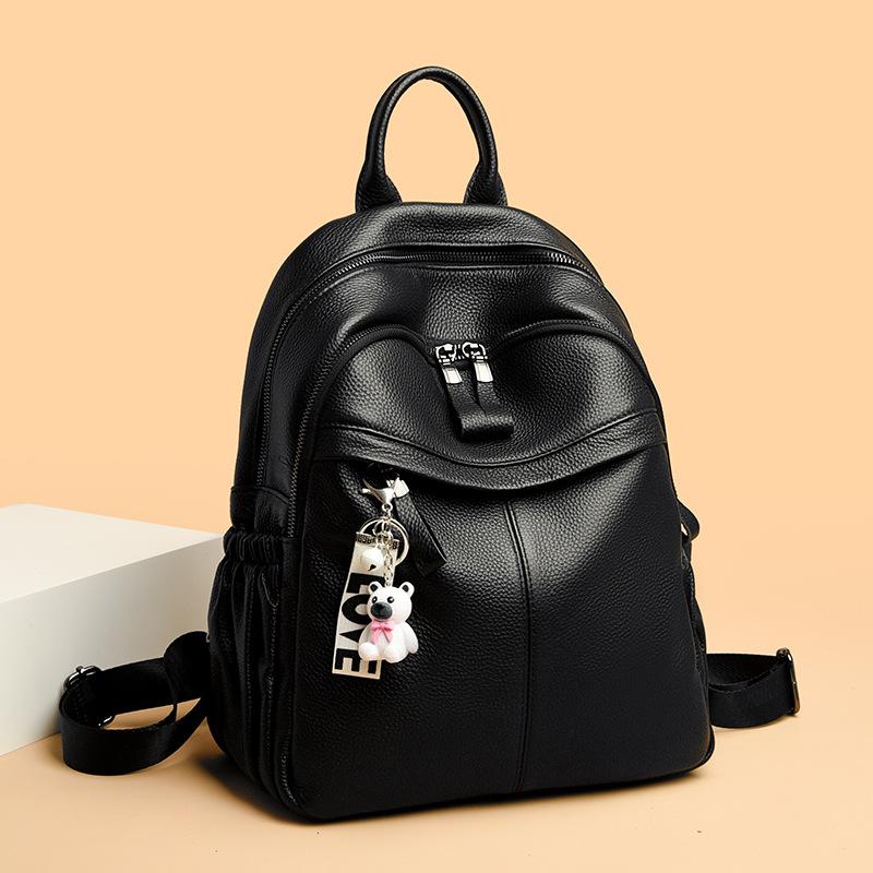 

Женский рюкзак из натуральной кожи NP6215 Large29*14*35CM чёрный