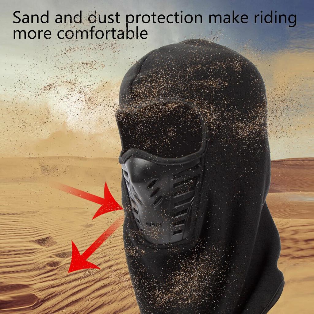 1-pack Unisex Balaclava Full Face Mask, Fleece, Windproof, Warm, Winter Ski Mask