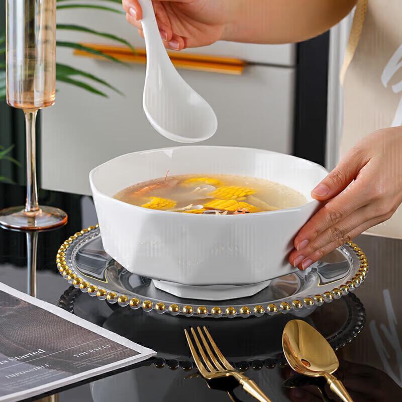 Jieyaji Underglaze Ceramic Soup & Noodle Bowls 8 inch (Set of 2)