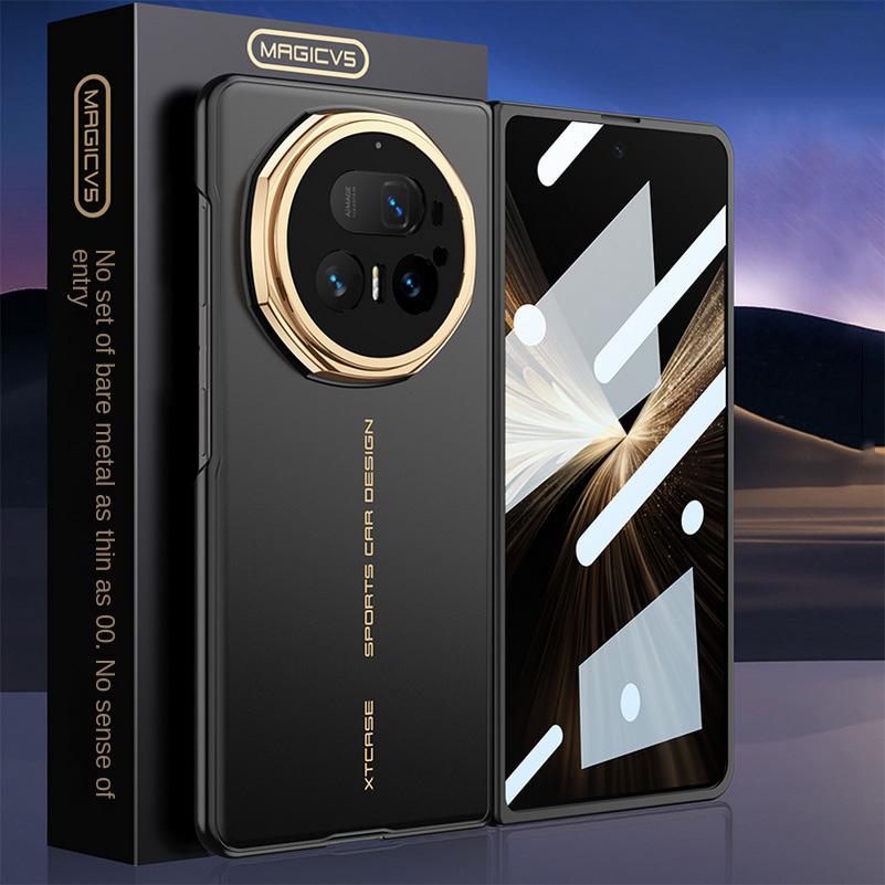 0.6mm Ultra-thin Micro-Polished Frosted Glass Protective Case for Honor Magic V5 All-inclusive Protect Cover