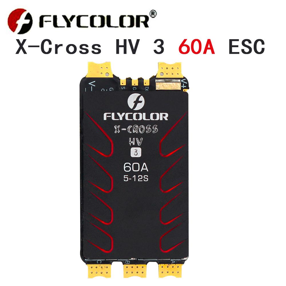 

FLYCOLOR X-CROSS HV3 60A/80A/120A/160A ESC 5-12S BLHeli-32 Dshot Proshot 64MHz 32-розрядний контролер швидкості для RC FPV Racing Drone