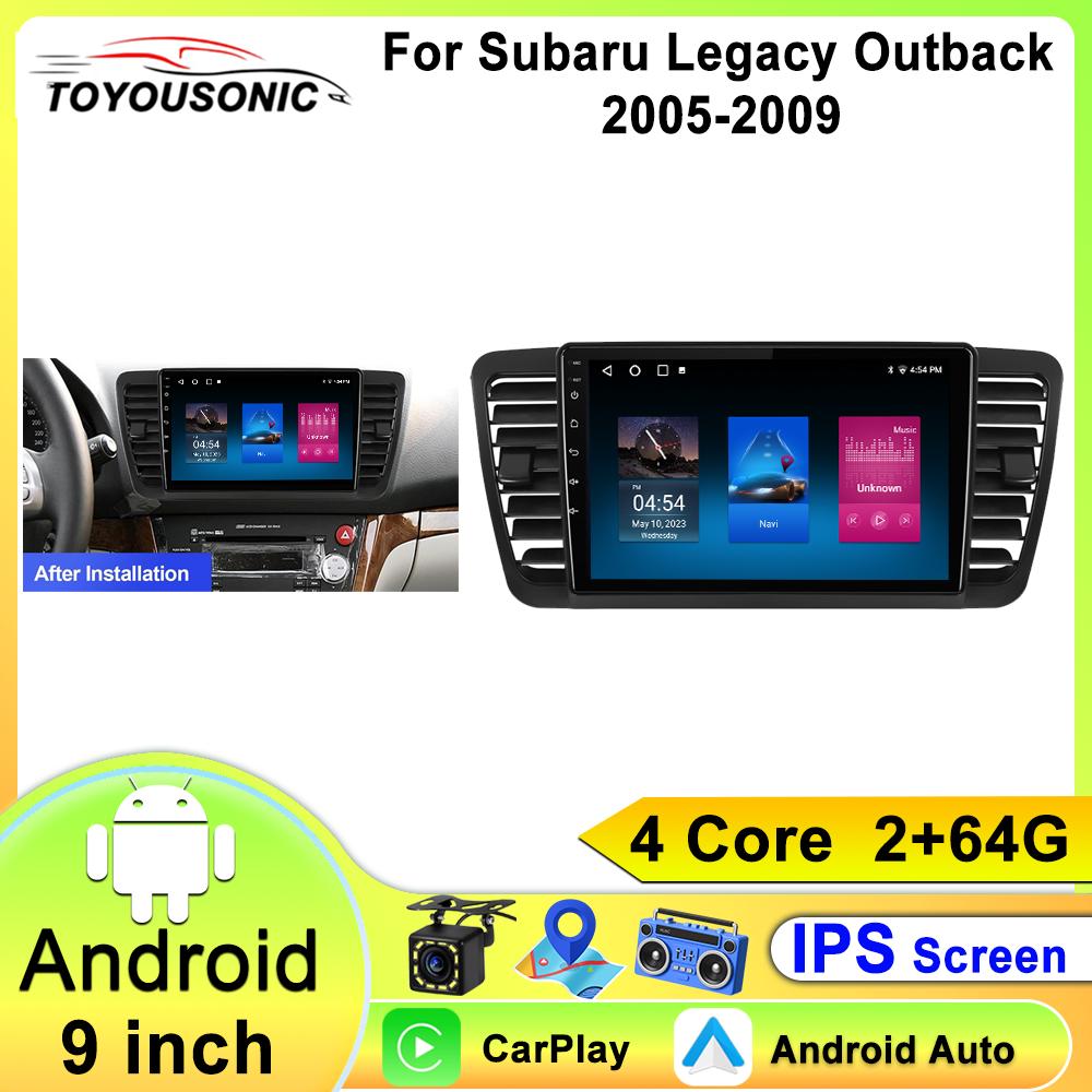 2 Din Android Car Radio Multimedia for Subaru Outback 3 Legacy 4 2005-2009 Car Stereo Radio Intelligent GPS Navigation Carplay