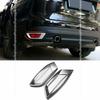 2X For Jaguar F-PACE 2016-2020 Chrome Rear Fog Light Lamp Frame Cover Trim Strip