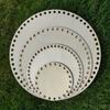 Handmade Natural Wood DIY Knitting Crochet Basket Cross Stitch Fixing Frame Crochet Supplies