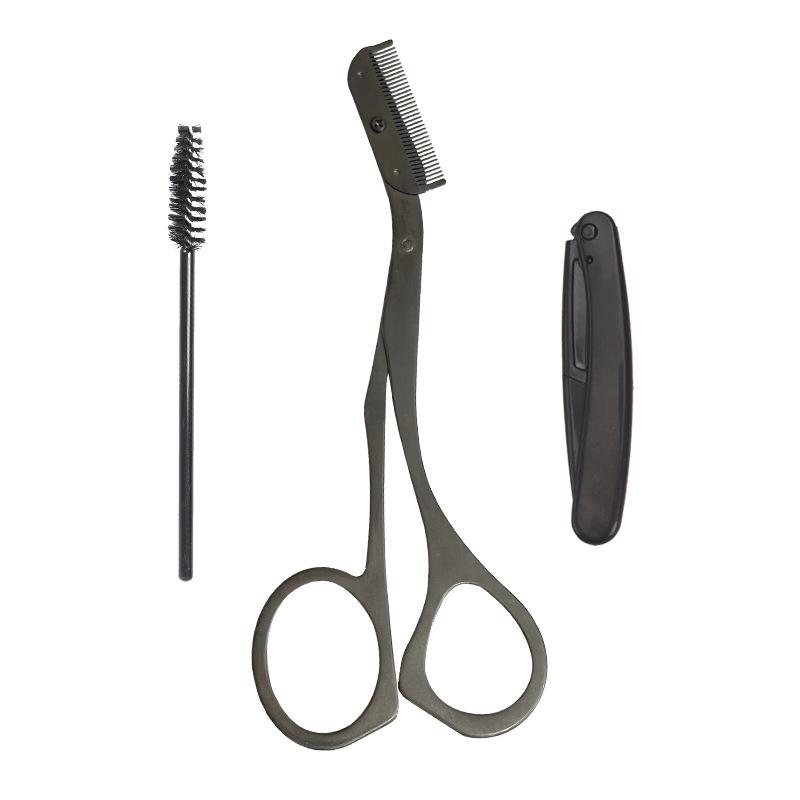 

Набор ножниц для бровей и бритвы из нержавеющей стали с расческой для начинающих