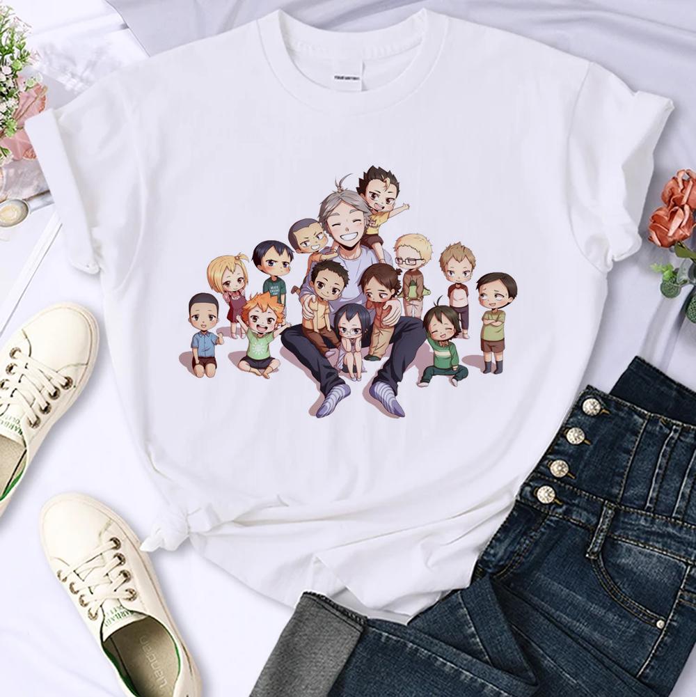 Japanese Anime Haikyuu T-shirt Women Top Harajuku Japan Style T Shirt Unisex Summer Clothes Y2k Short Sleeve Women's T-shirts
