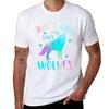 Just A Girl Who Loves Wolves Tshirt Casual Graphic Print Tee