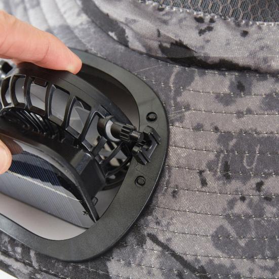 Cooling Fan Hat Clip-on Air Cooler Fan Strong Airflow Low Noise Mini Size Rechargeable Outdoor Wide Brim Hat Solar Fan