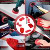 35Pcs Car Detailing Kit, Drill Brush Attachments with Detailing Brush Set and Tools Box, Red Auto Cleaning Kit Interior for Wheels Dashboard Windows