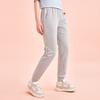 Anta Comprehensive Training Series Solid Color Mid Waist Straight Leg Casual Pants Women Pants Gray 962357302-2