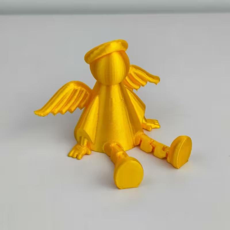 

Creative 3D Printed Angel Sculpture Jointed Action Doll For Garden Home Decortions Desktop Ornaments Crafts золотий