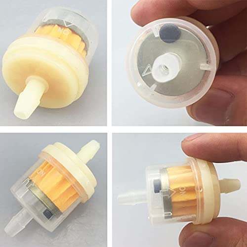 YFFSFDC Benzinfilter, 10er-Set, Universeller Kraftstofffilter, Passend für Innendurchmesser 5 mm bis 6 mm, Mit Magnet zur Aufnahme von Rost, Motorrad, Automo