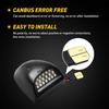 Full White LED License Plate Light Kit For GMC Silverado Sierra 1500 2500 3500