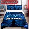 3pcs Duvet Cover Set (1*Duvet Cover + 2*Pillowcase, Without Core), Custom Name Avatar Pattern Bedding Set, Home Bedroom Decor Gift