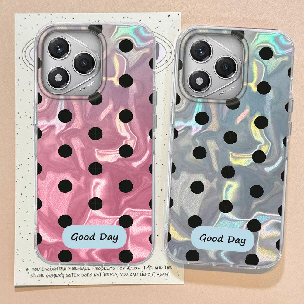 Colorful Classic Black Dots Phone Case for Honor 400 200 Pro Magic 5 6 7 Lite X9a X9b X9c X8a X8b X8c Shell Silicone Back Cover