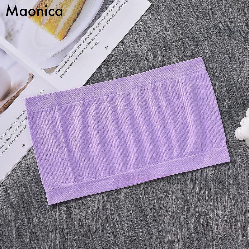 Women's Summer Tube Top Vest Seamless Breathable Bottoming Underwear High Elastic Ins Bra