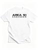Unisexs Plus Size Area 51 Engineer Cotton Tshirt Ufo Theme Casual Crew Neck Short Sleeve Tee For Adults Teens Alien Clothing
