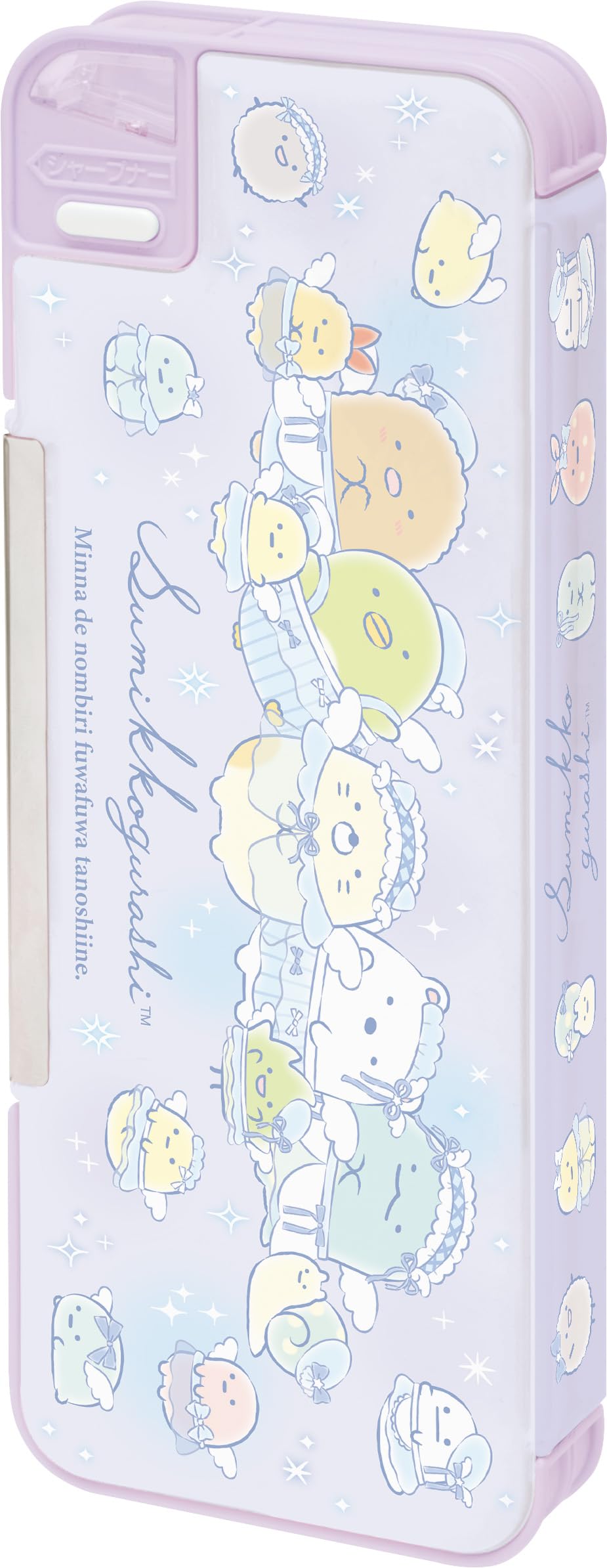 Мягкий карандаш Sumikkogurashi H95 x Ш240 x Г30мм San-X Чехол, Фиолетовый, PT20402,