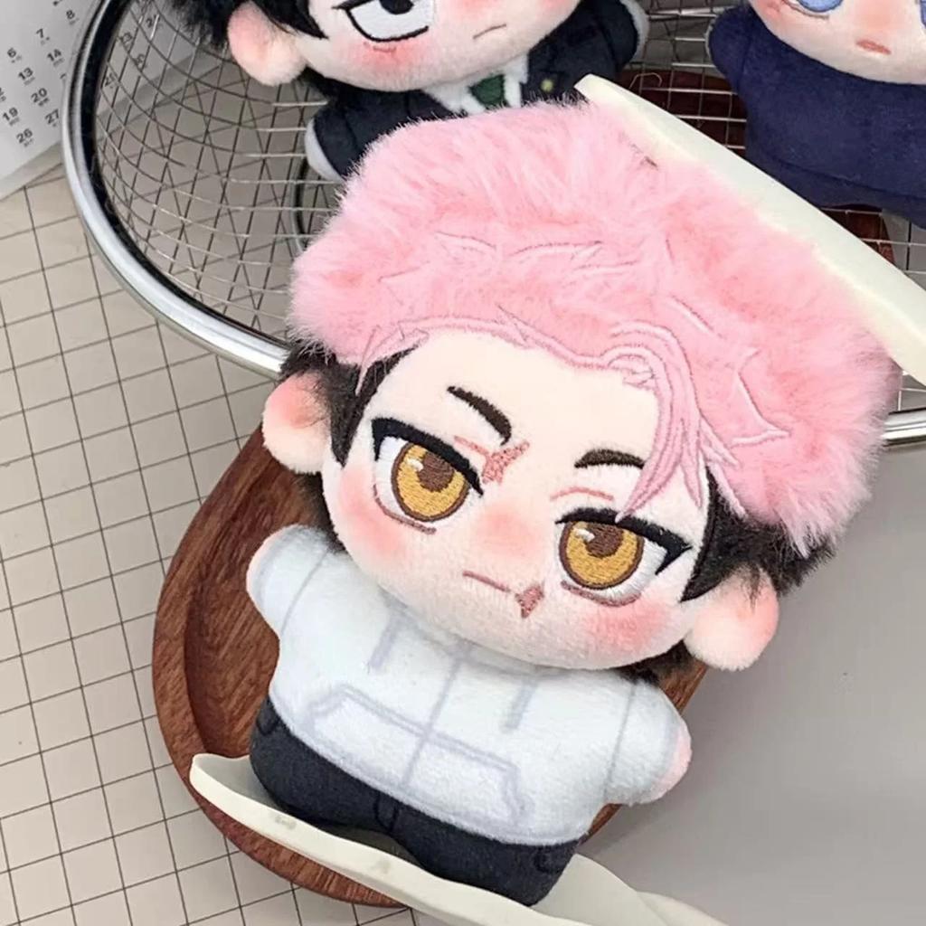 Anime Jujutsu Kaisen Mini Plush Keychain Ryomen Sukuna Geto Suguru Itadori Yuji Soft Stuffed Pendant For Backpack Bag Decoration