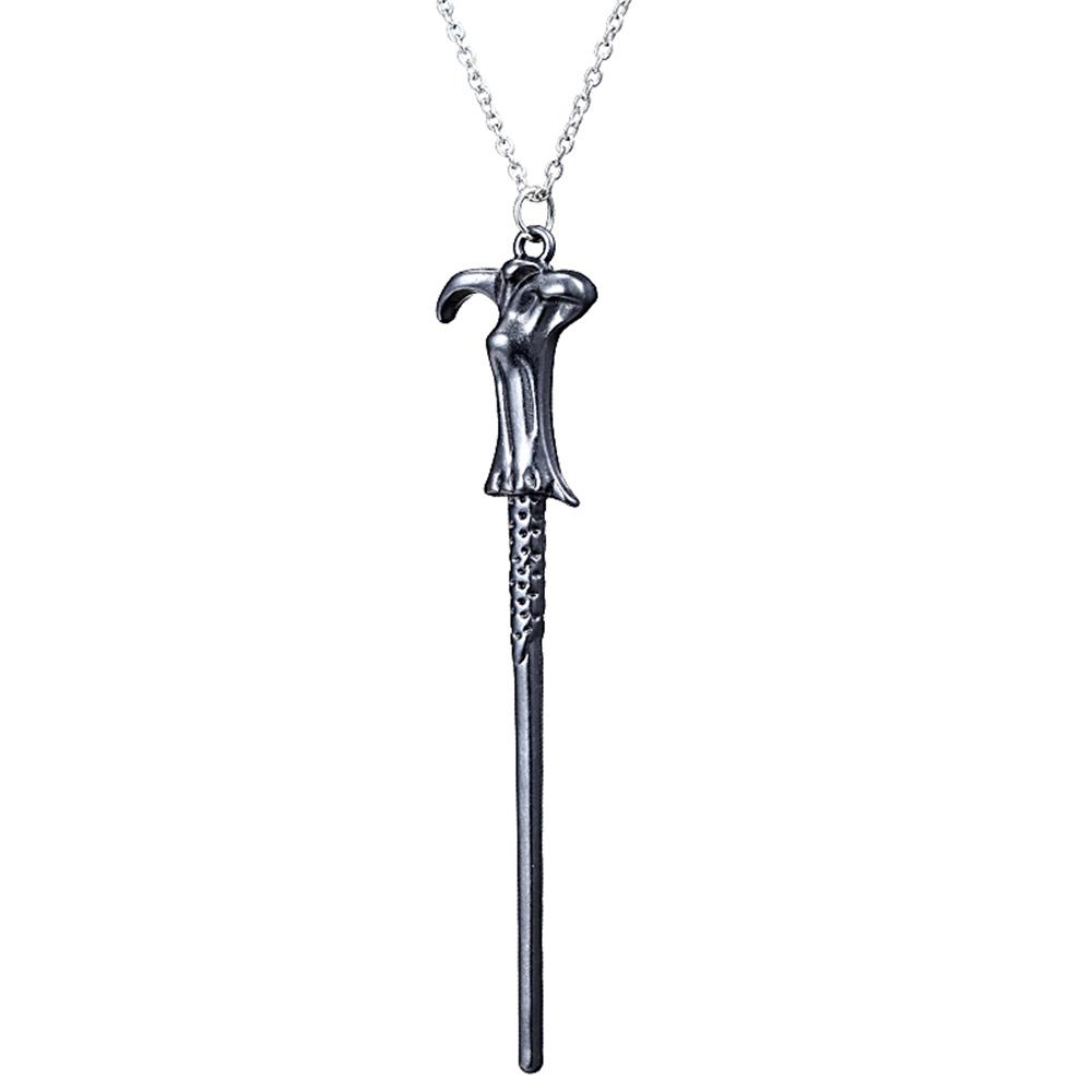Fashion Movie Cosplay Props Magic Wand Metal Pendant Keyring Car Backpack Key Holder Vintage Jewelry Christmas Gift For Friends