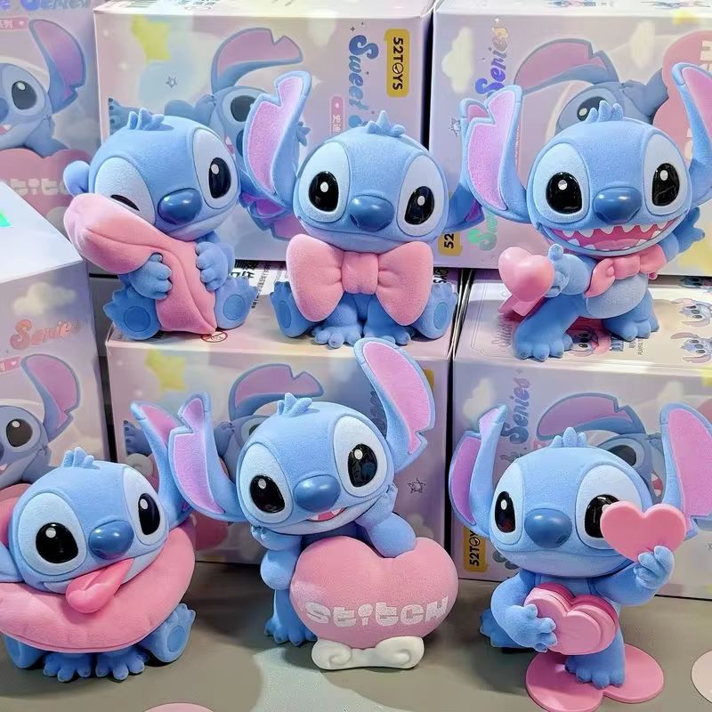 52toys Stitch Warm Pink Surprise Blind Box Trendy Toy Model Cute Plush Toy Plush Ornament Valentine'S Day Gift Toy Collec