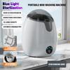 Mini Semi Automatic Single Tub Washing Machine with Top Transparent Window 5kg Capacity Household Use Metal & Plastic