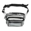 Waist Bag Clear PVC Waterproof Fanny Pack Zipper Large Capacity for Travel Sports