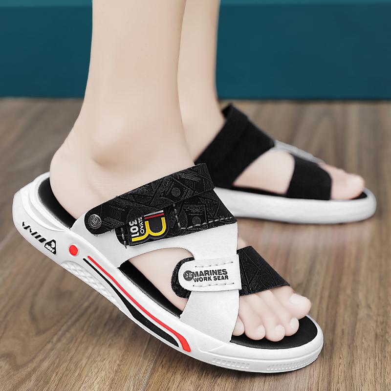 

Vietnamese slippers men wear thick-soled non-slip sports beach sandals in summer, special driving leather sandals for men s drivers 44