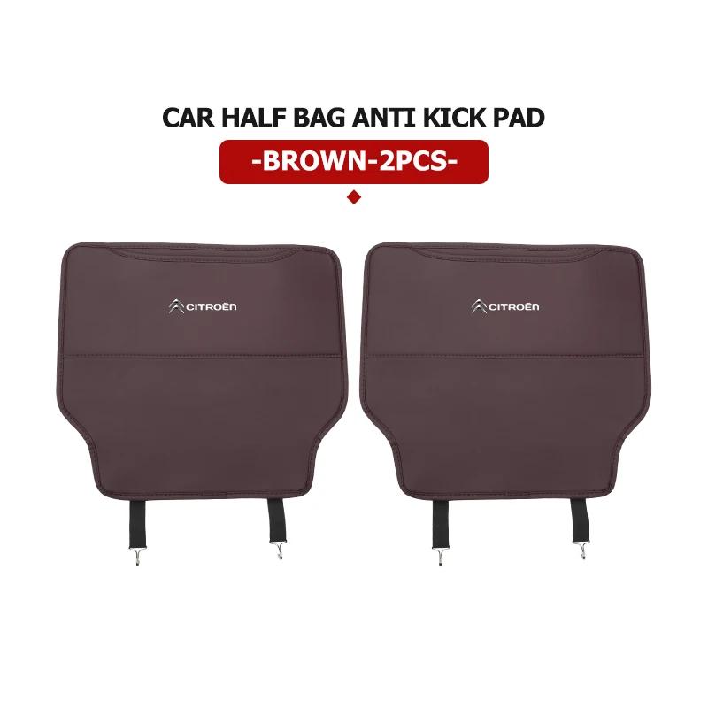 Leather Car Seat Back Protector Mat Prevent Dirty Anti Kick Pad For Citroen Grand Berlingo Jumper Celysee Xsara Picasso Aircross